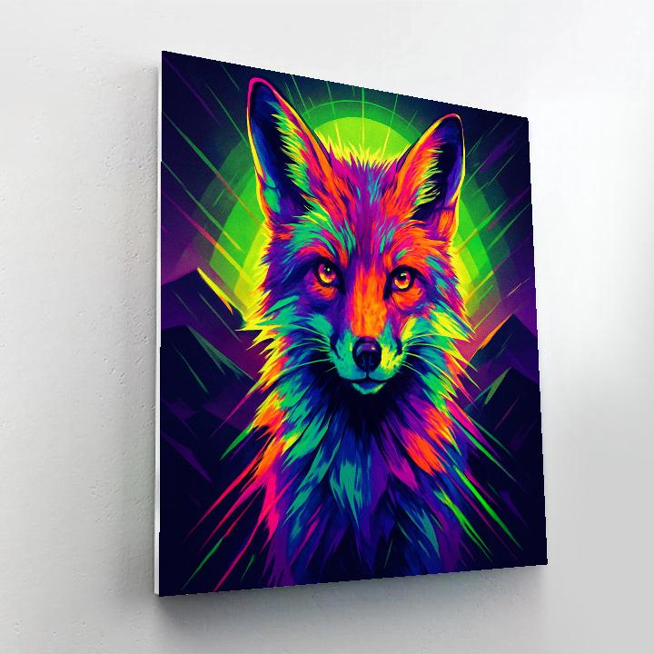 Electric Fox Echo paint by number