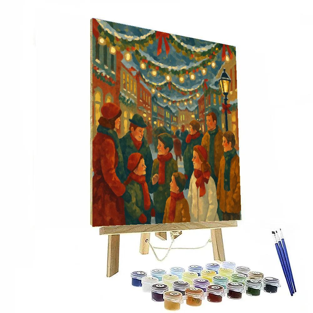 Festival Of Garland Lights Number painting