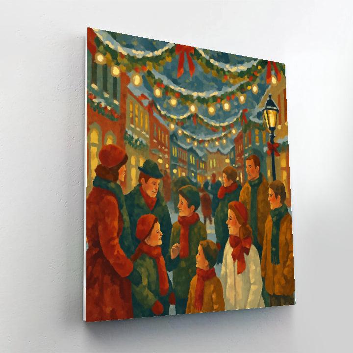 Festival Of Garland Lights Number painting