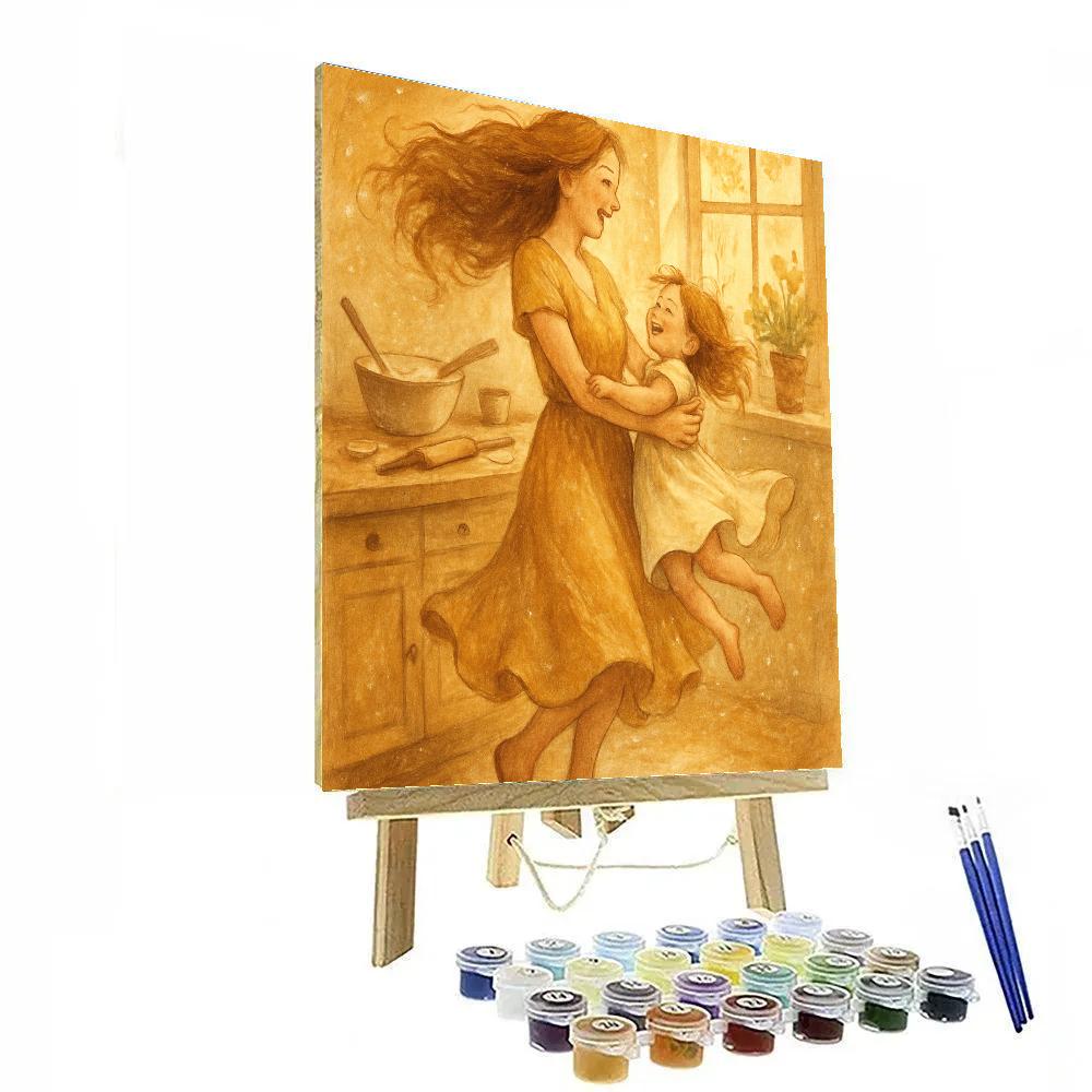 Kitchen Dance With Mama paint by numbers
