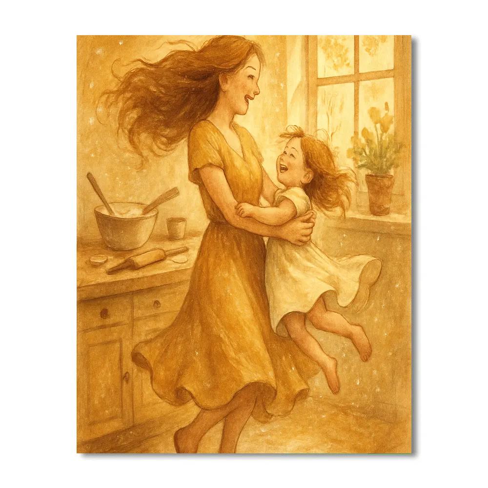 Kitchen Dance With Mama paint by numbers