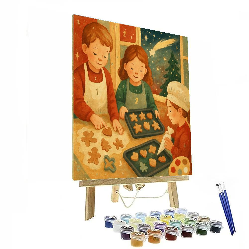 Cookies For The Comet Numbered painting kits
