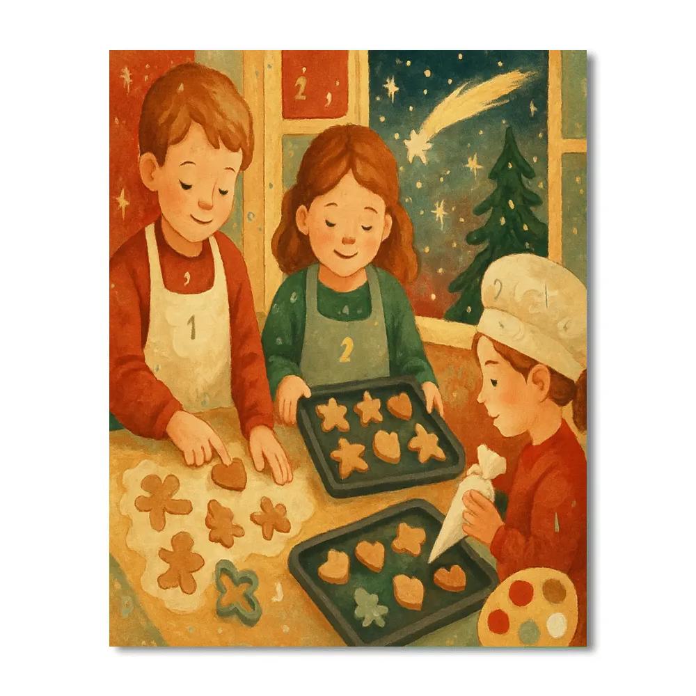 Cookies For The Comet Numbered painting kits