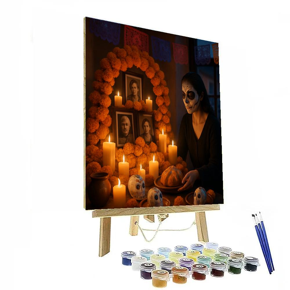 Día De Muertos Family Altar paint by numbers