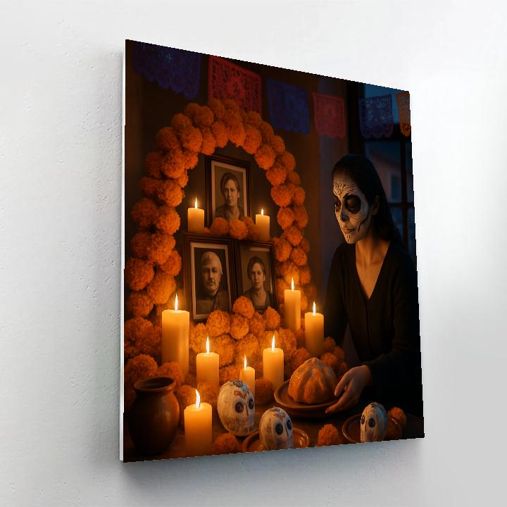 Día De Muertos Family Altar paint by numbers