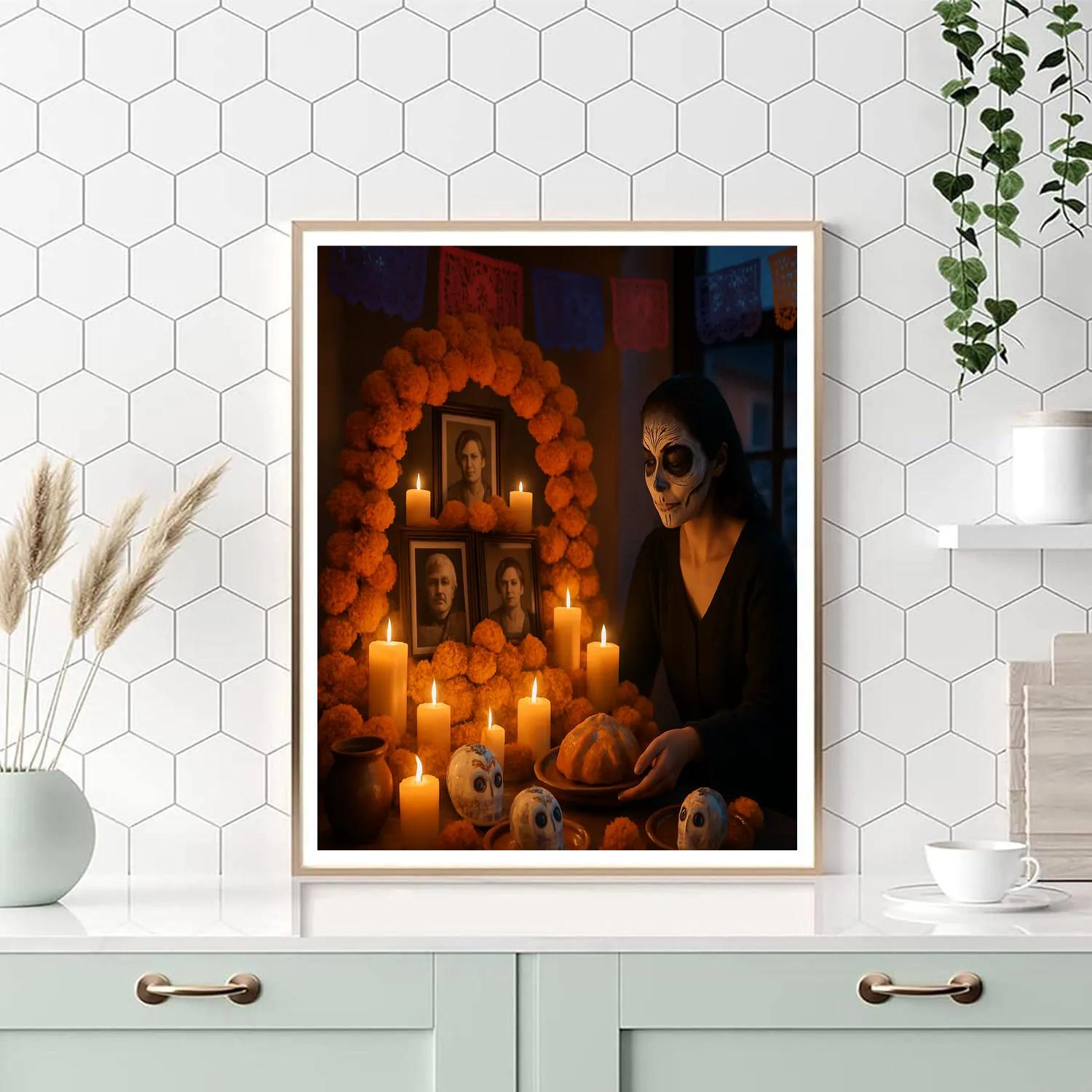 Día De Muertos Family Altar paint by numbers