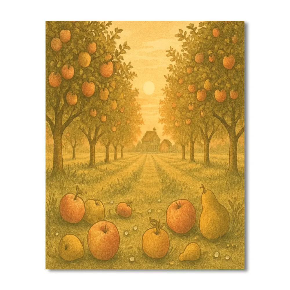 Orchard Of Toasted Morning paint by color