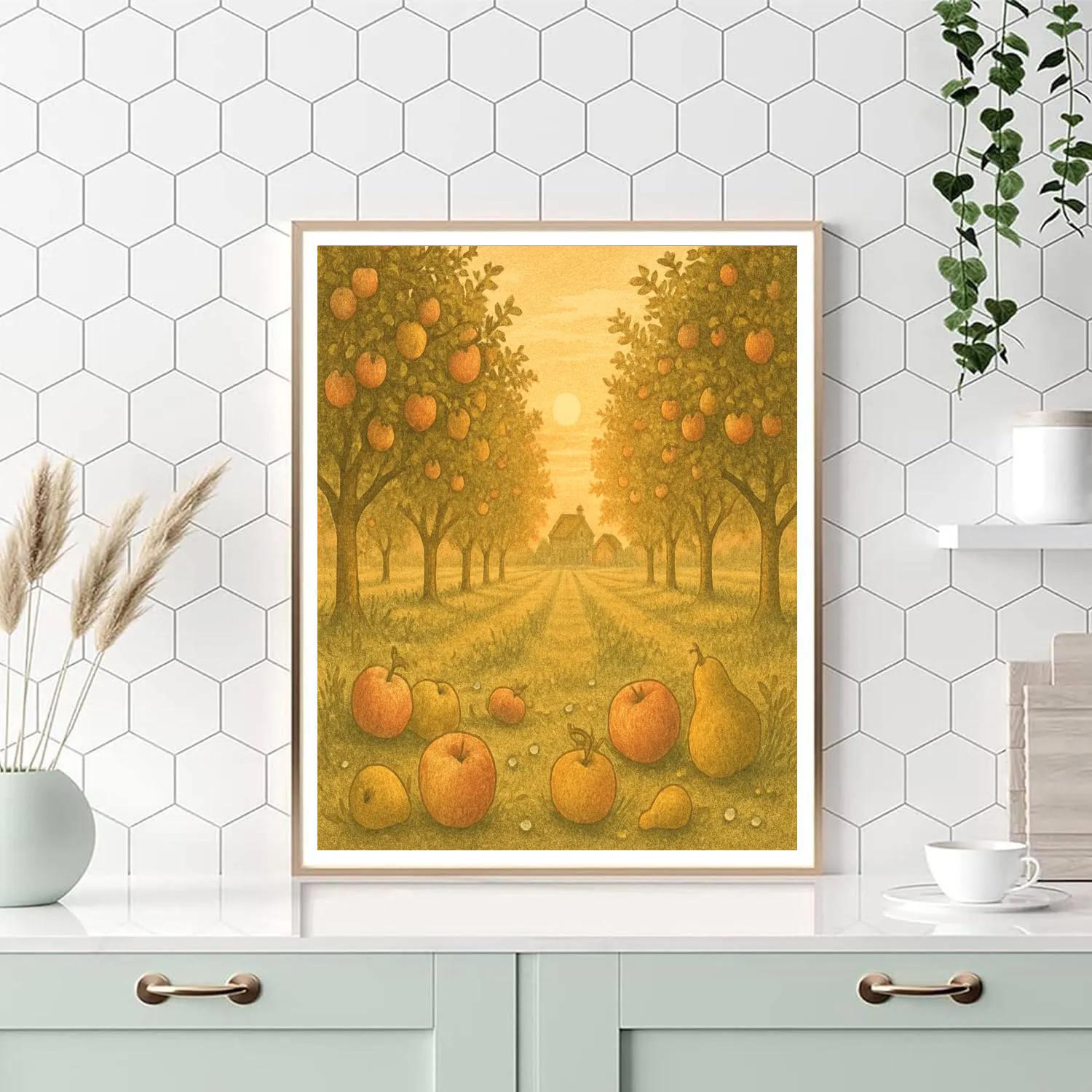 Orchard Of Toasted Morning paint by color