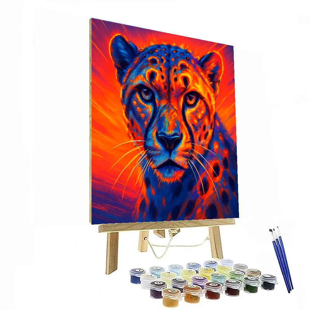 Solar Cheetah Sprint DIY paint by numbers