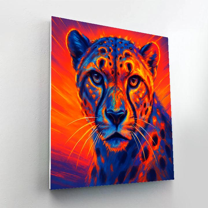 Solar Cheetah Sprint DIY paint by numbers