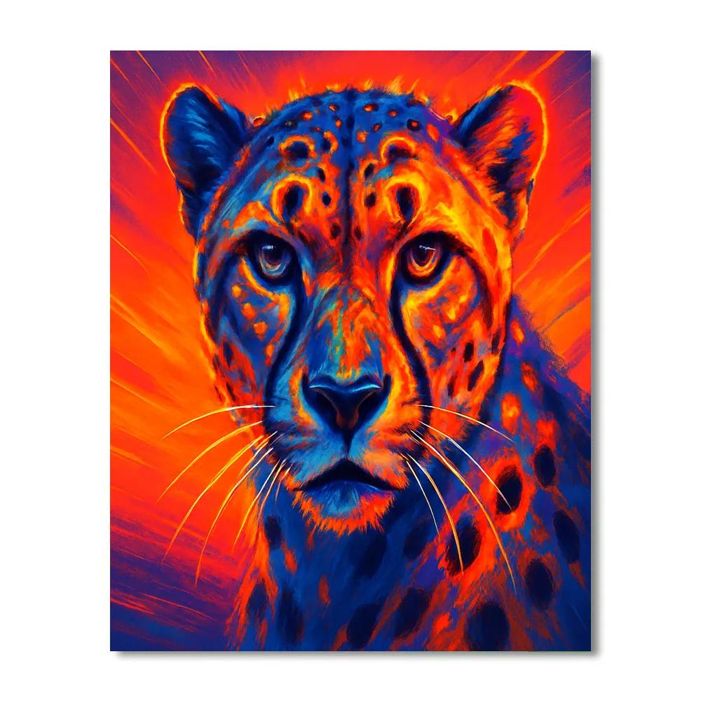 Solar Cheetah Sprint DIY paint by numbers