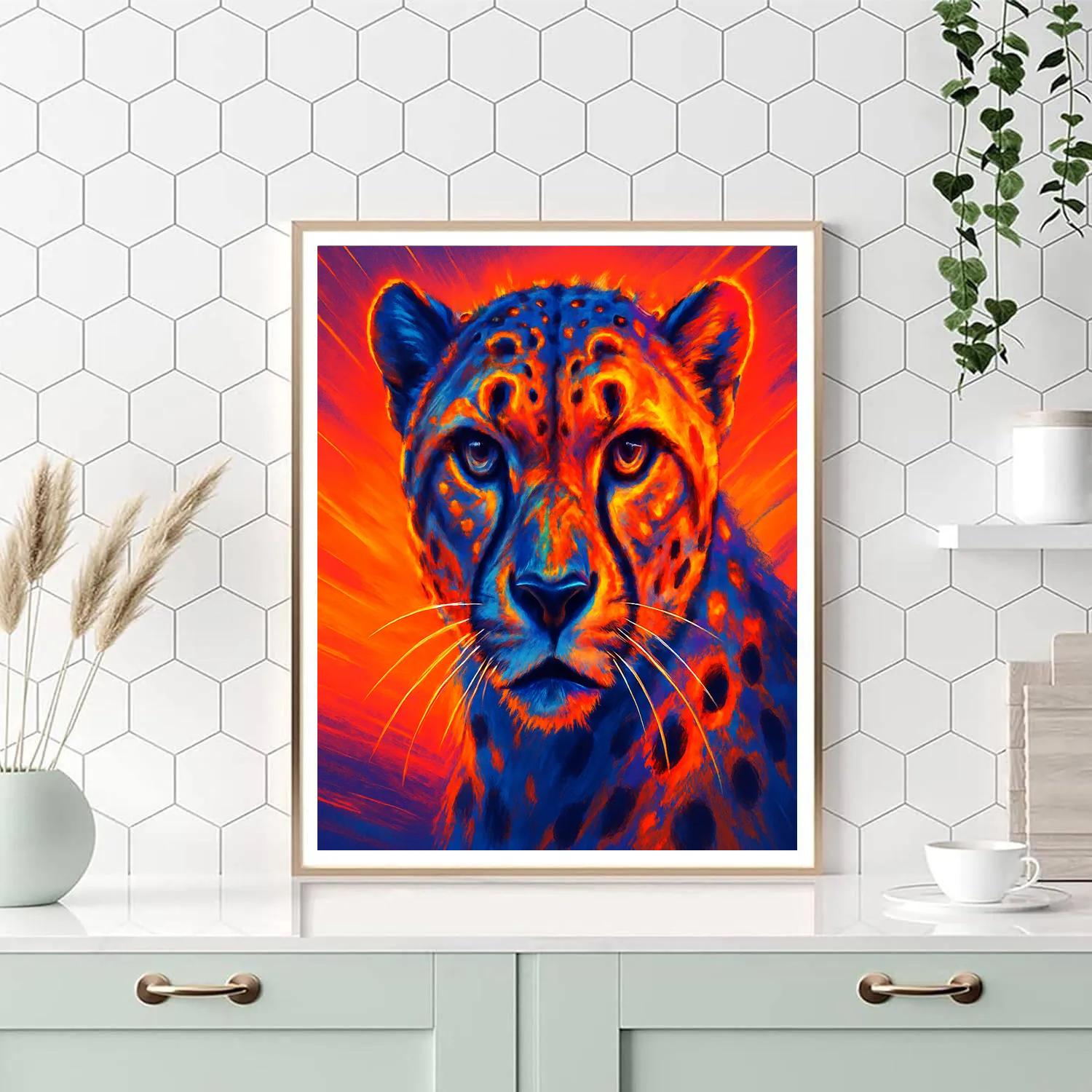 Solar Cheetah Sprint DIY paint by numbers