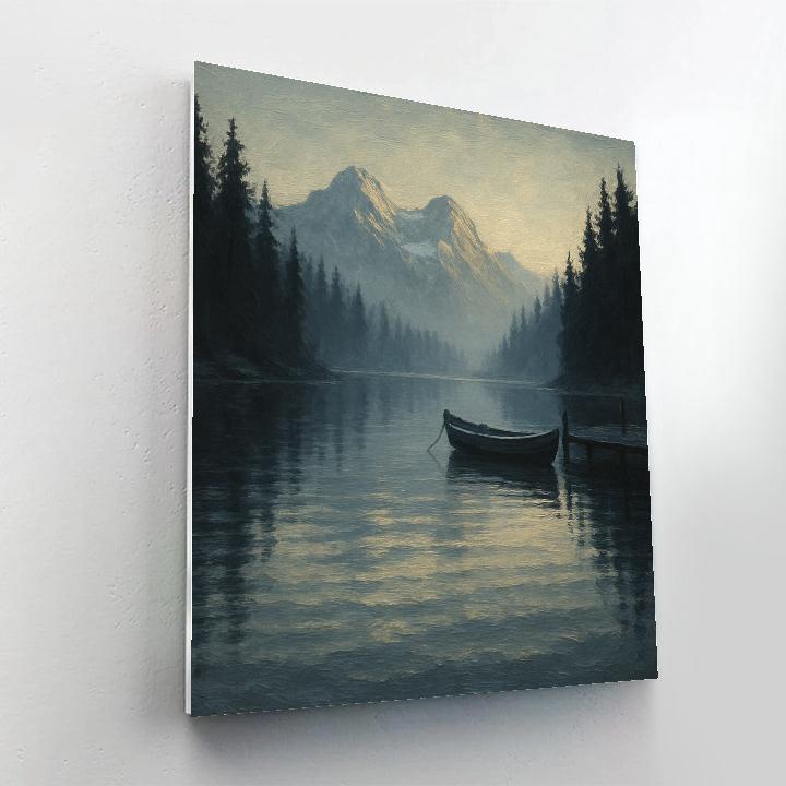 Silent Pine Lake Numbered painting kits