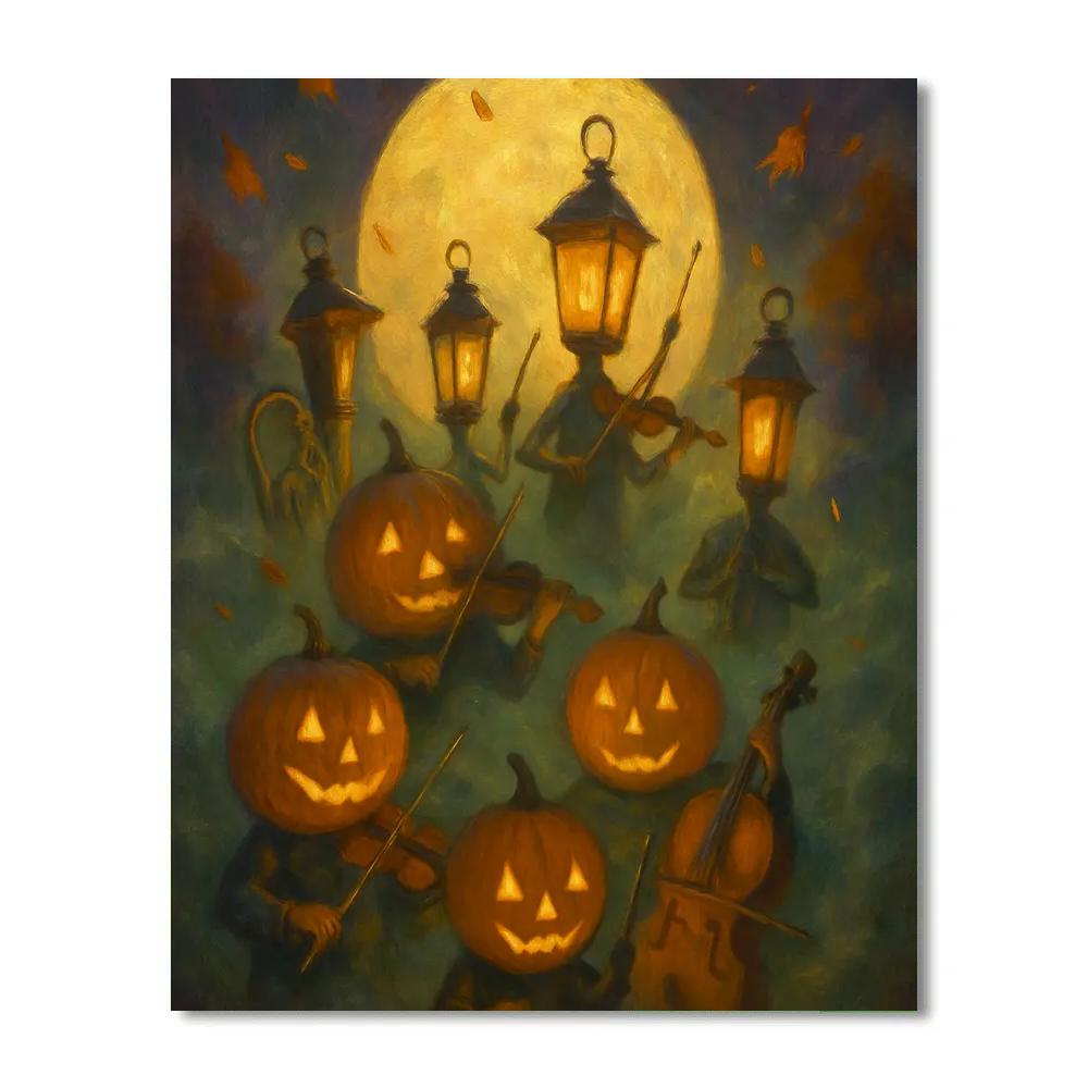 Harvest Moon Lantern Orchestra Numbered painting kits