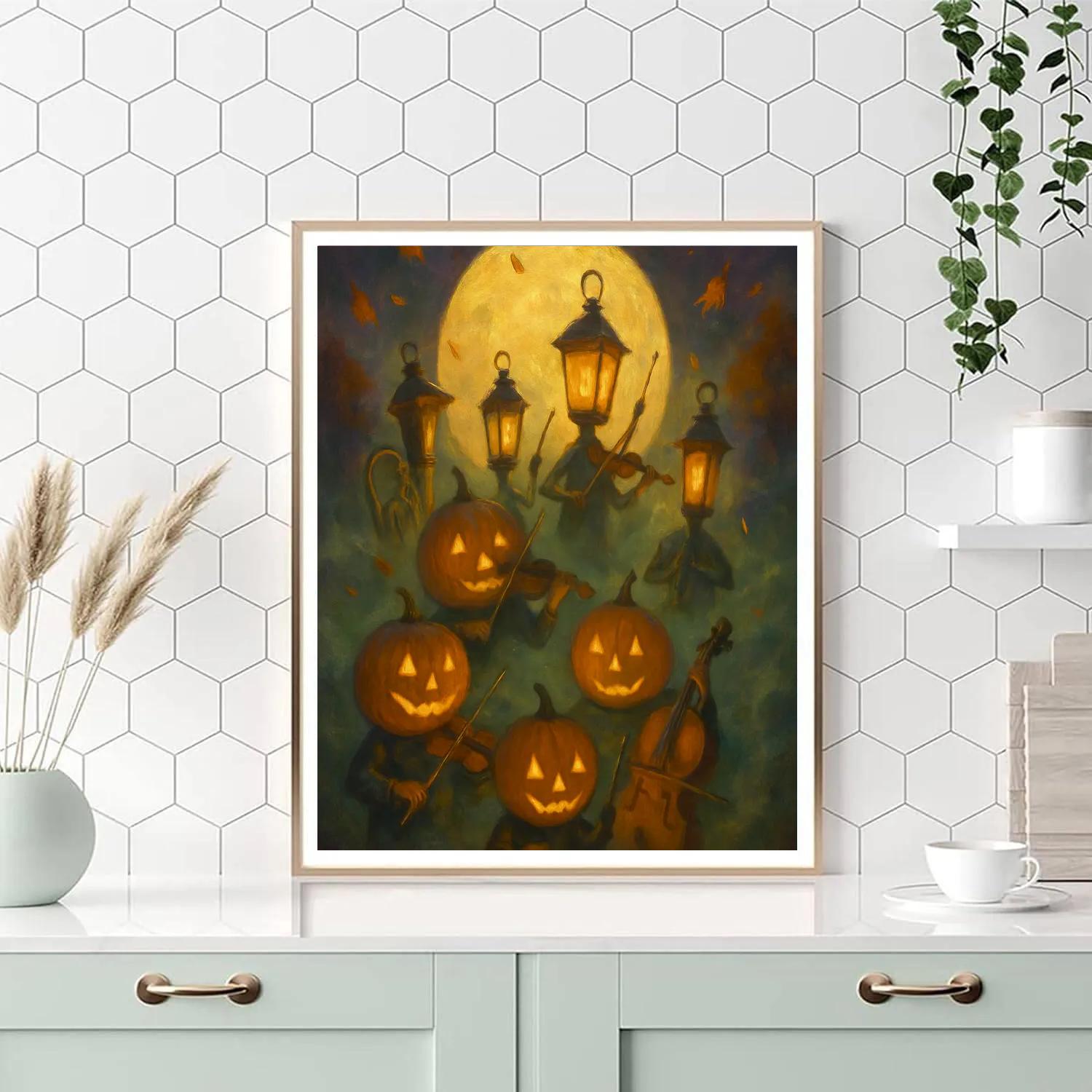 Harvest Moon Lantern Orchestra Numbered painting kits