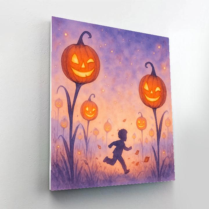 Lantern Field Of Whispering Stalks Paint by numbers art