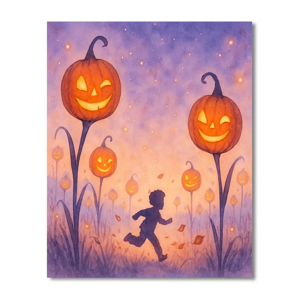 Lantern Field Of Whispering Stalks Paint by numbers art