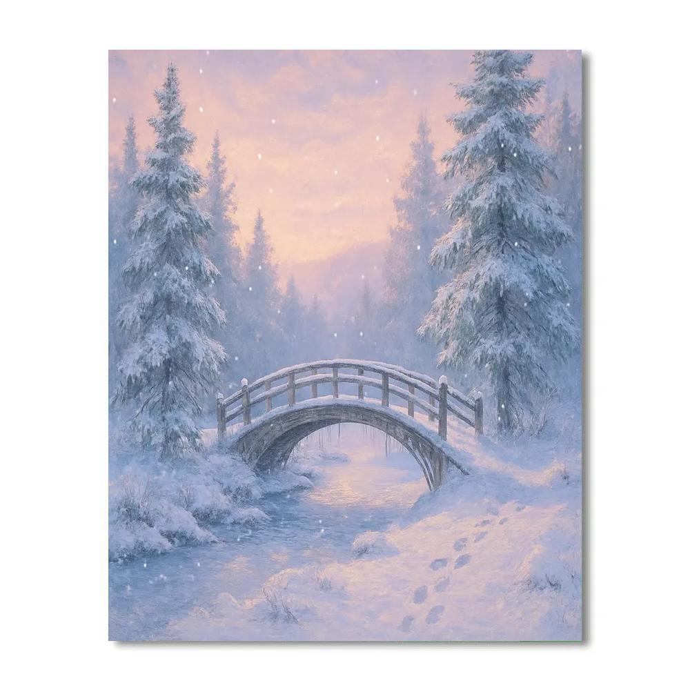 Silent Pines Winter Tranquility paint by color
