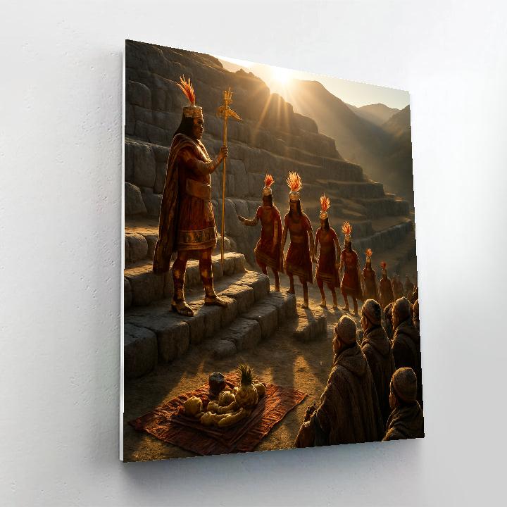 Inti Raymi Sun Festival Steps Painting by numbers kit