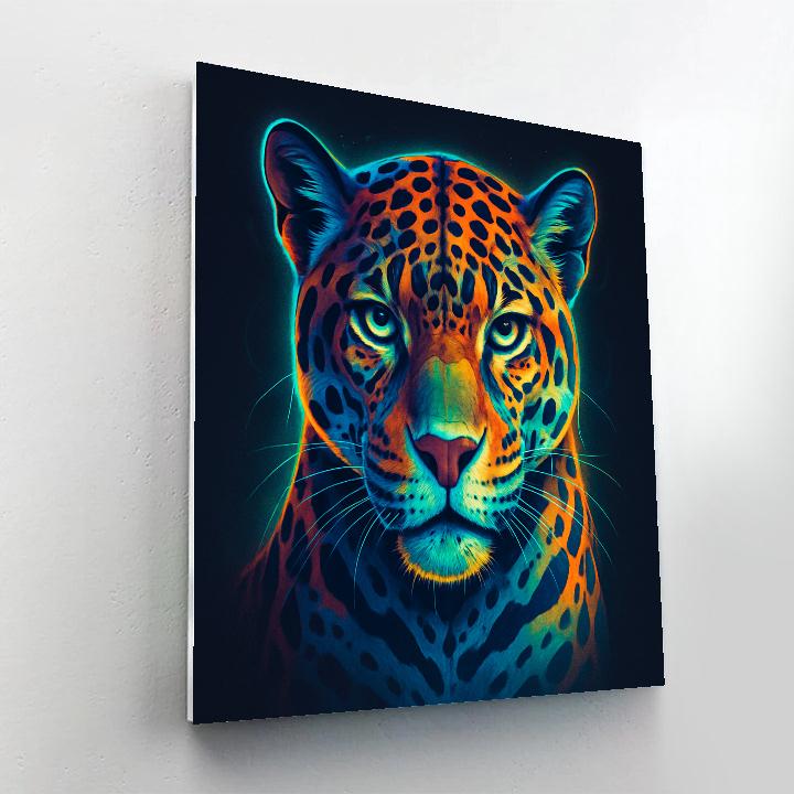 Electric Jaguar Prism Portrait DIY paint by numbers