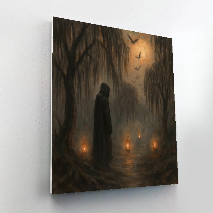 Fogbound Willow Lane DIY paint by numbers