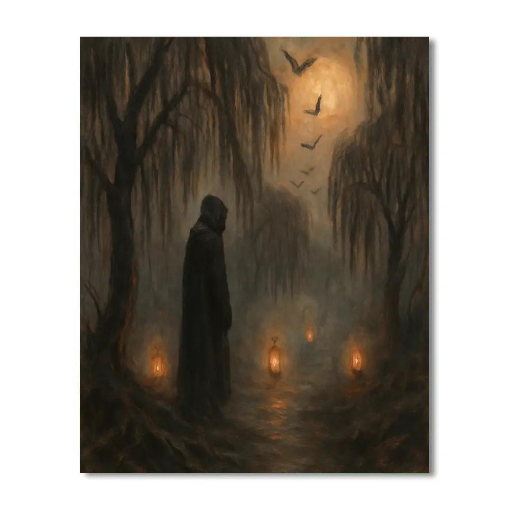 Fogbound Willow Lane DIY paint by numbers