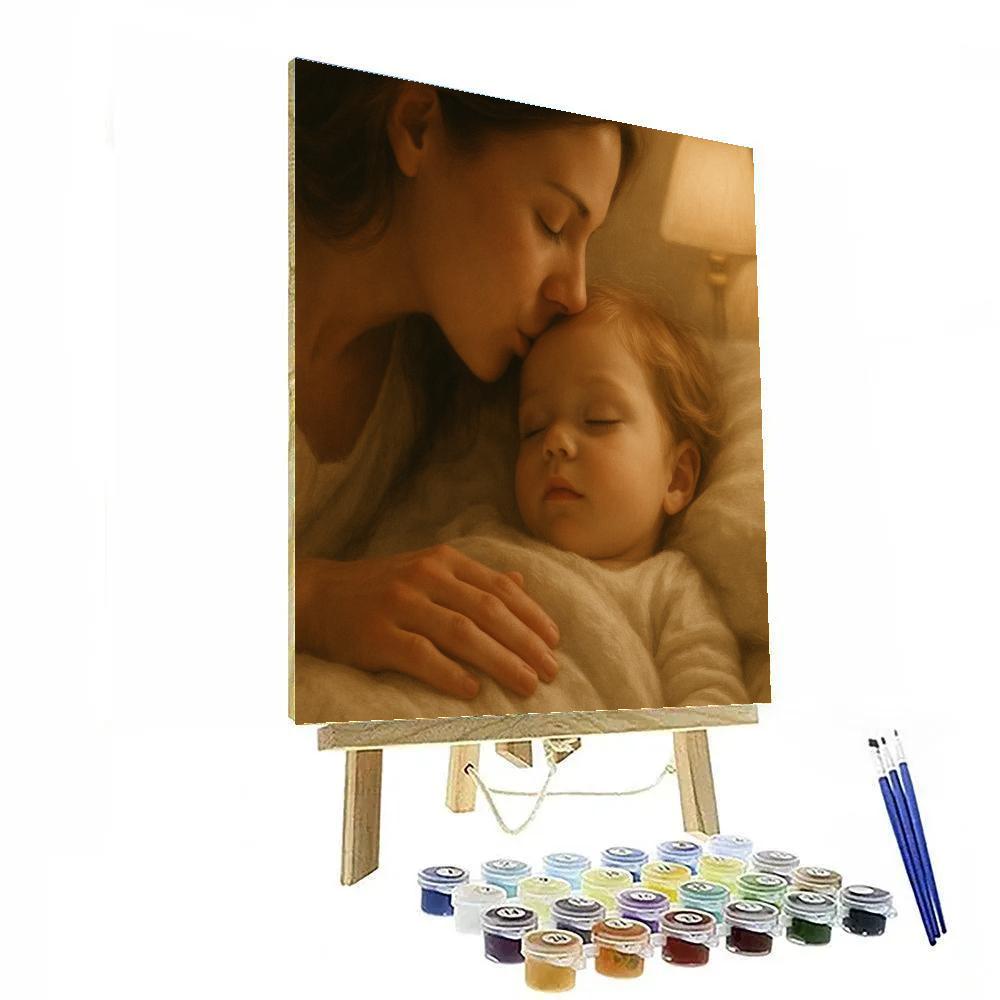 Bedtime Kiss From Mom Number painting