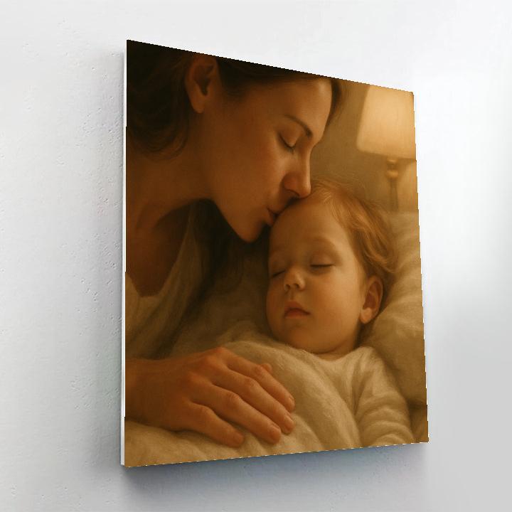 Bedtime Kiss From Mom Number painting