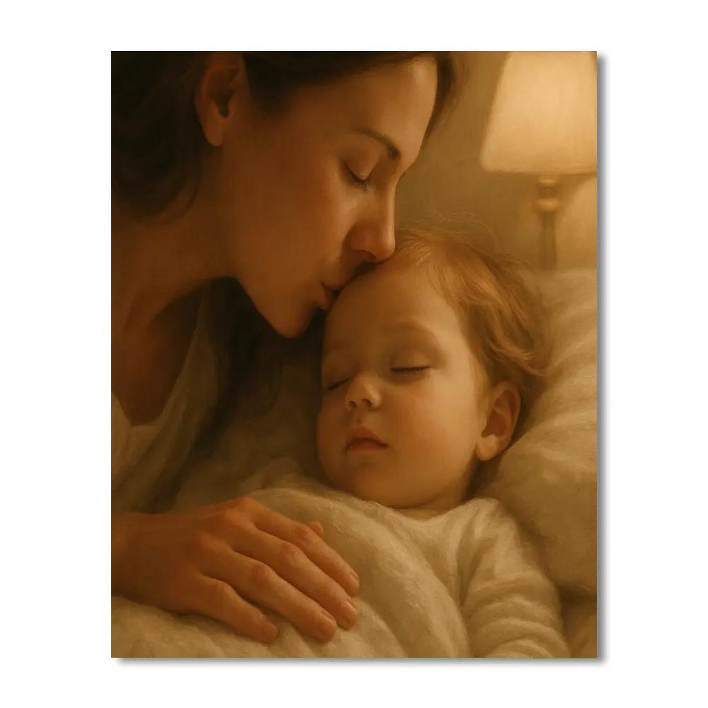 Bedtime Kiss From Mom Number painting