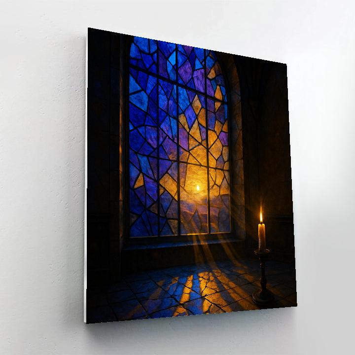Stained Glass Twilight Mosaic Painting by numbers kit