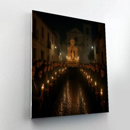 Easter Procession Candlelight DIY paint by numbers