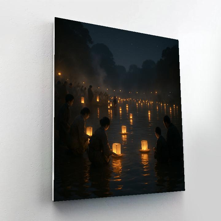 Lantern Floating Memorial Paint by numbers art