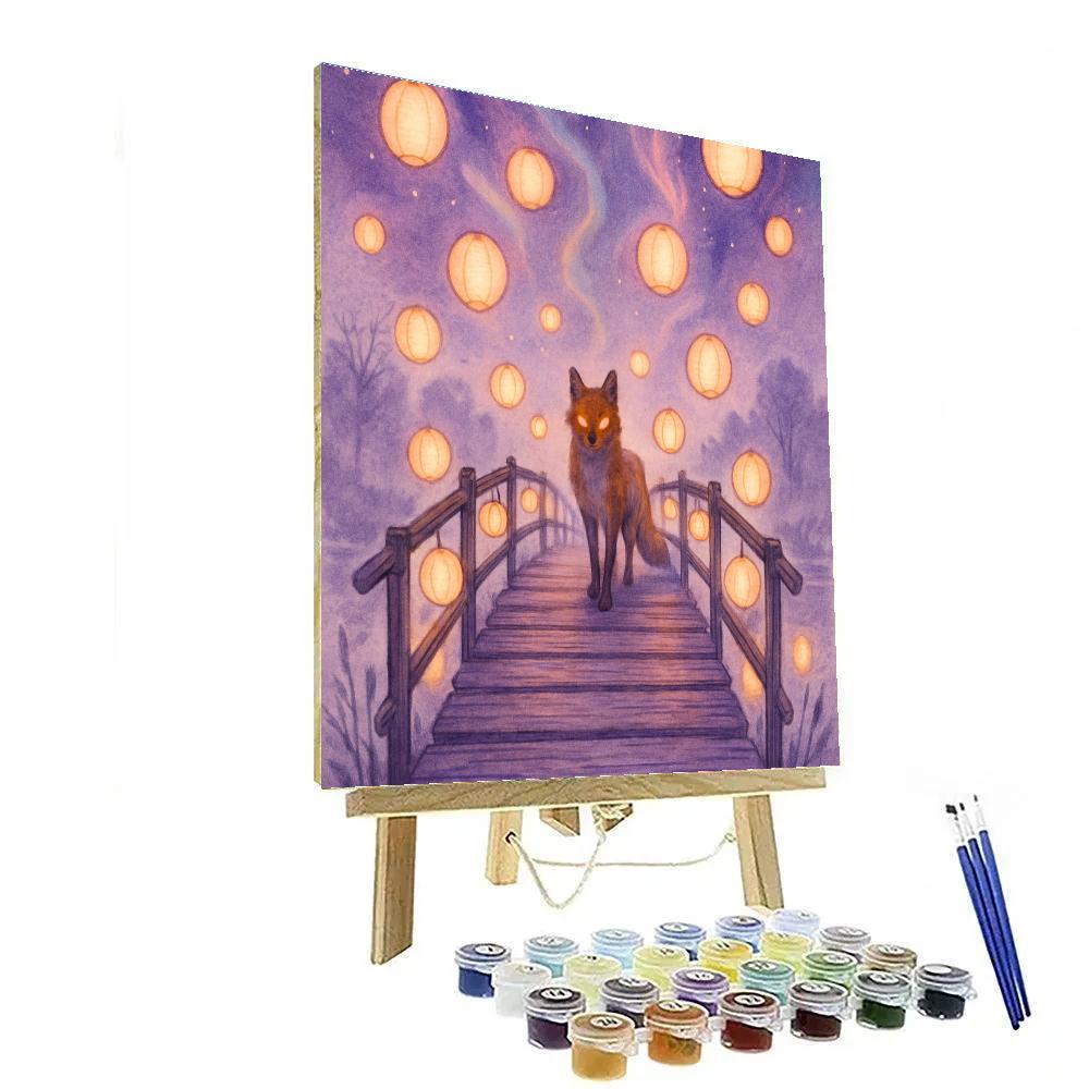 Lanterns Above The Spindle Bridge Paint by numbers kits