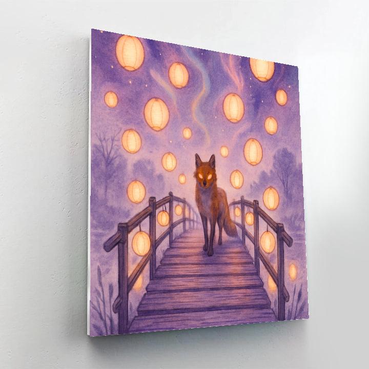 Lanterns Above The Spindle Bridge Paint by numbers kits