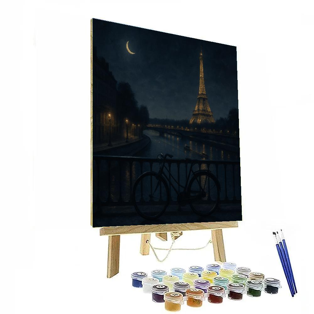 Paris Midnight Orbits paint by number