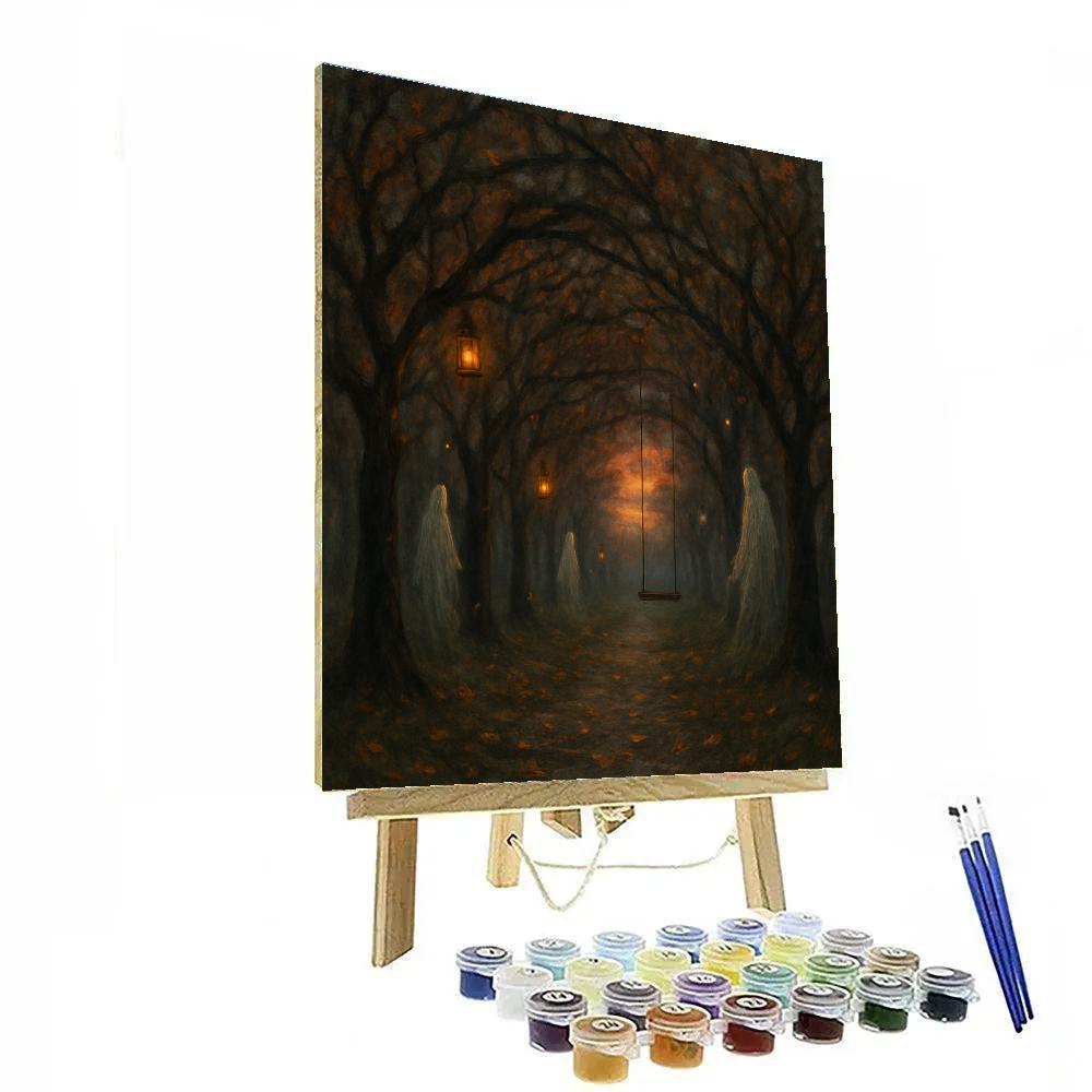 Spectral Orchard Pathway Numbered painting kits