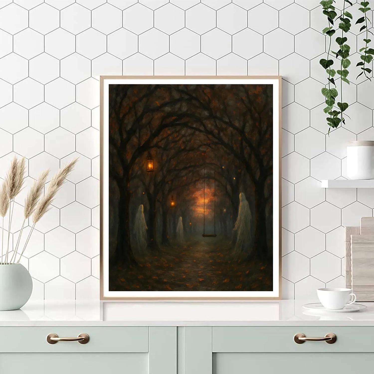 Spectral Orchard Pathway Numbered painting kits