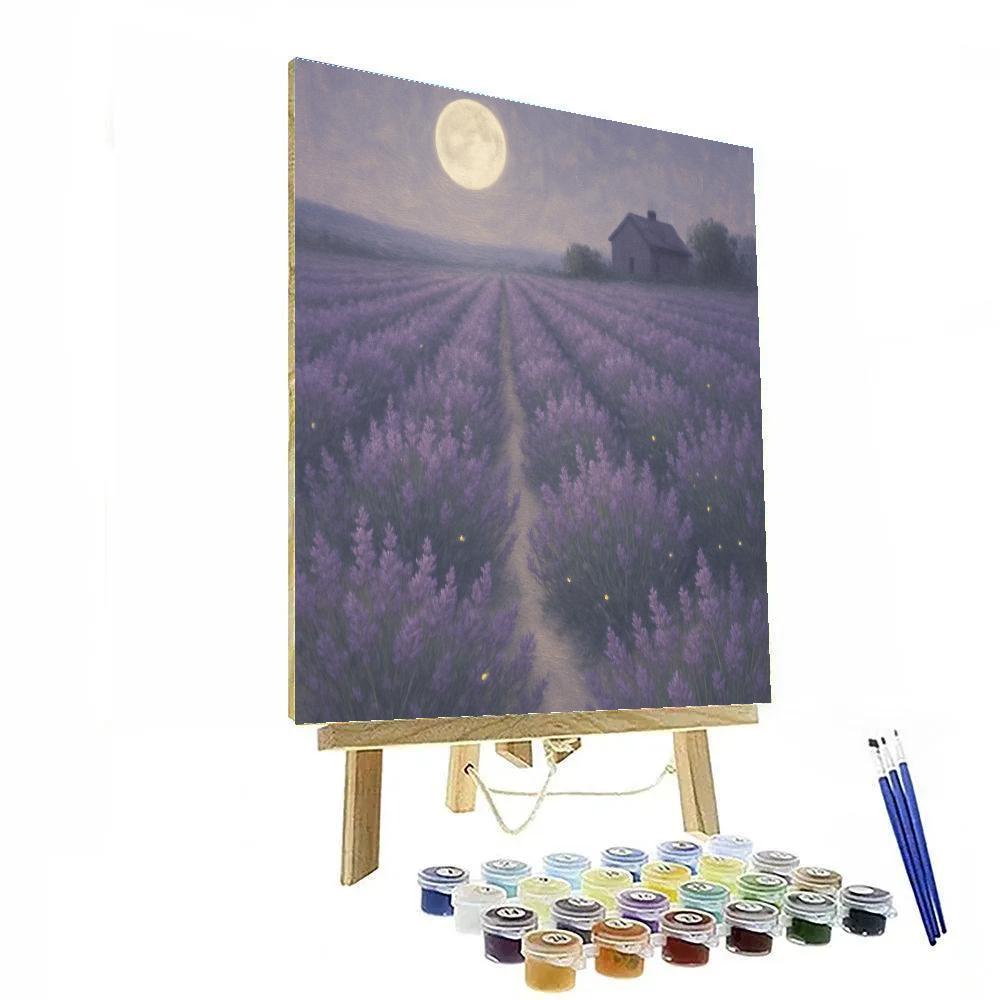 Lavender Moon Fields paint by color