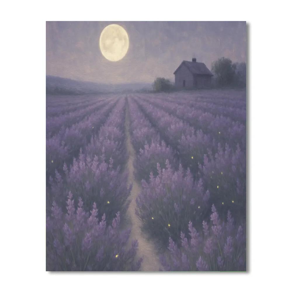 Lavender Moon Fields paint by color