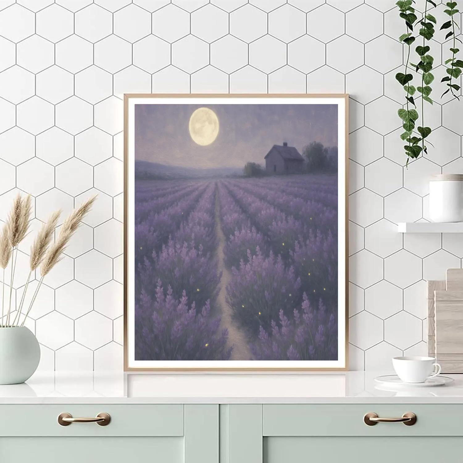 Lavender Moon Fields paint by color