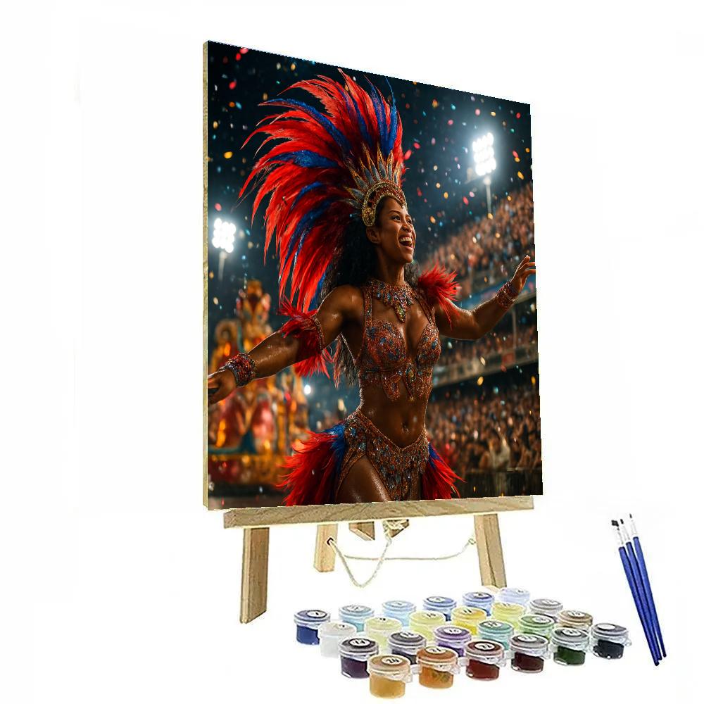 Rio Carnival Dazzling Samba Dance Paint by numbers art