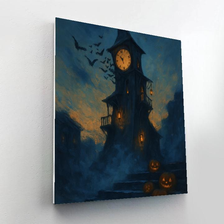 Clocktower Of Fallen Leaves paint by numbers