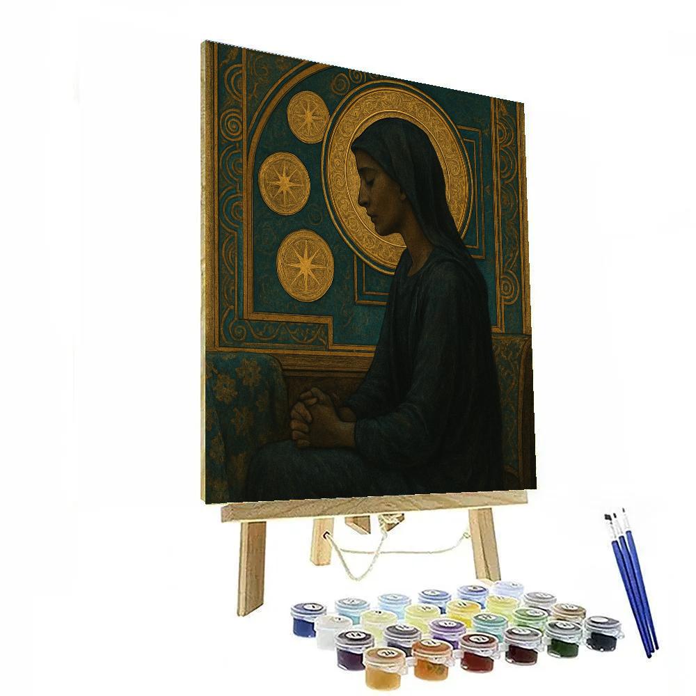 Gustav Gilded Orbit Number painting