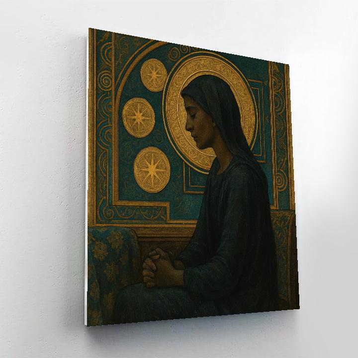 Gustav Gilded Orbit Number painting