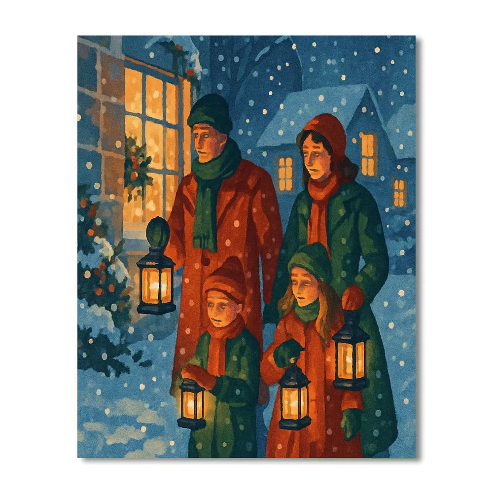 Lantern Light Memories Painting by numbers kit