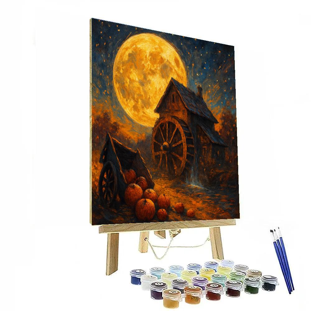 Harvest Moon Over The Lost Mill Numbered painting kits