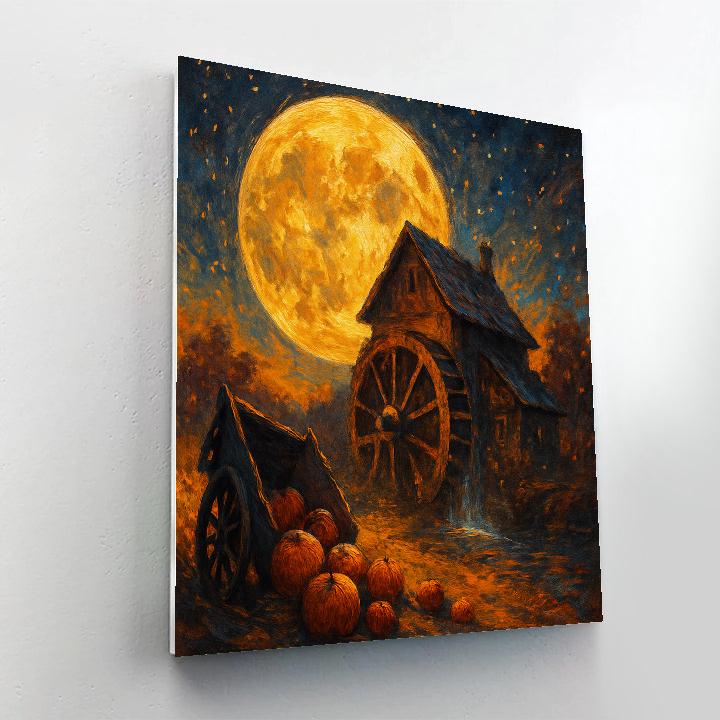 Harvest Moon Over The Lost Mill Numbered painting kits