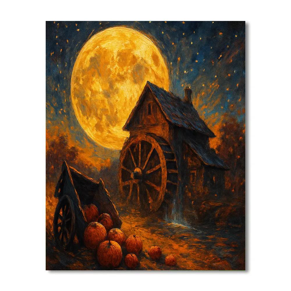 Harvest Moon Over The Lost Mill Numbered painting kits
