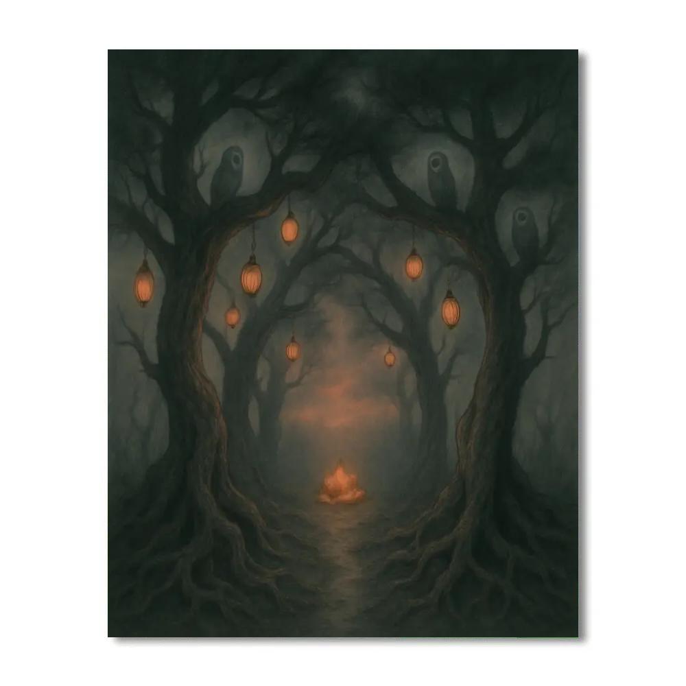 Twisted Pine Watch Paint by numbers art