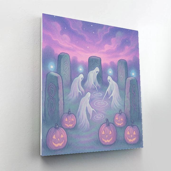 Echoes In The Stone Circle paint by color